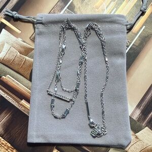 Kendra Scott Addison Multistrand Silver Necklace